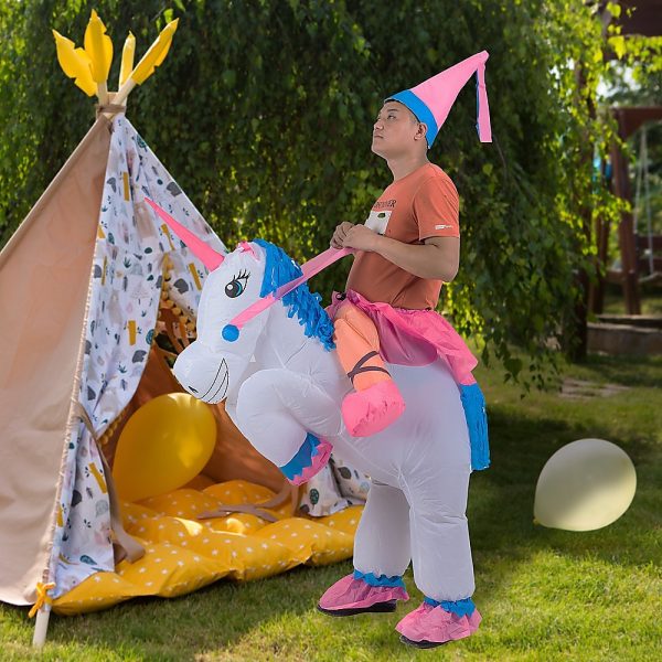 UNICORN Fancy Dress Inflatable Suit -Fan Operated Costume - Image 2