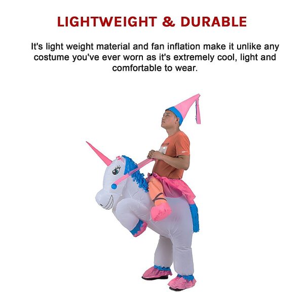 UNICORN Fancy Dress Inflatable Suit -Fan Operated Costume - Image 6